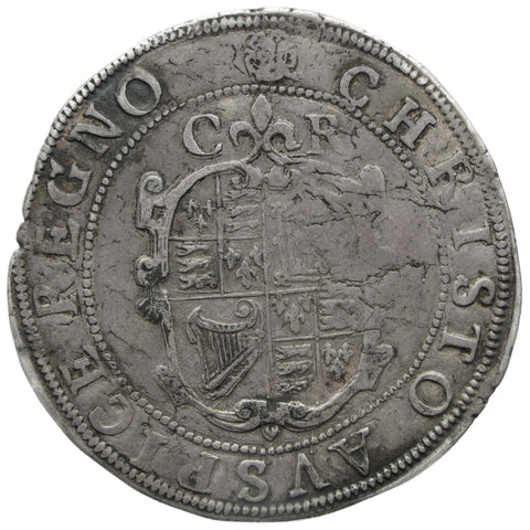 1631-1632 Half Crown Charles I Coin England group II, type 2a, mm Rose