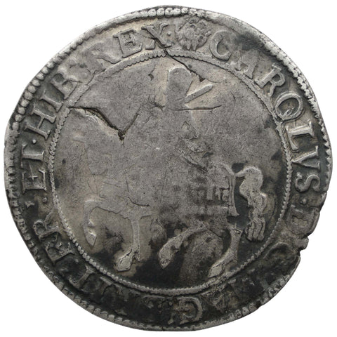 1631-1632 Half Crown Charles I Coin England group II, type 2a, mm Rose