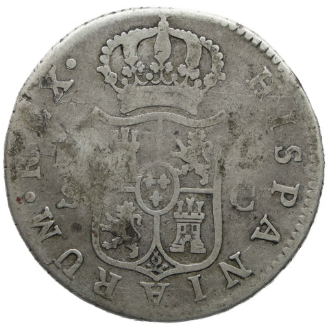 1788 SC 2 Reales Spain Coin Charles III Silver Seville Mint