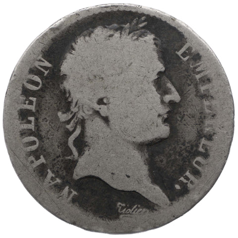 1812 I 1 Francs Napoleon Bonaparte France Coin Limoges Mint