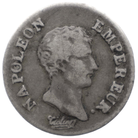 1803 A ¼ Franc Napoleon Bonaparte France Coin Paris