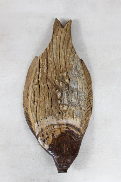 Driftwood Hand Carved Fish - 116.1