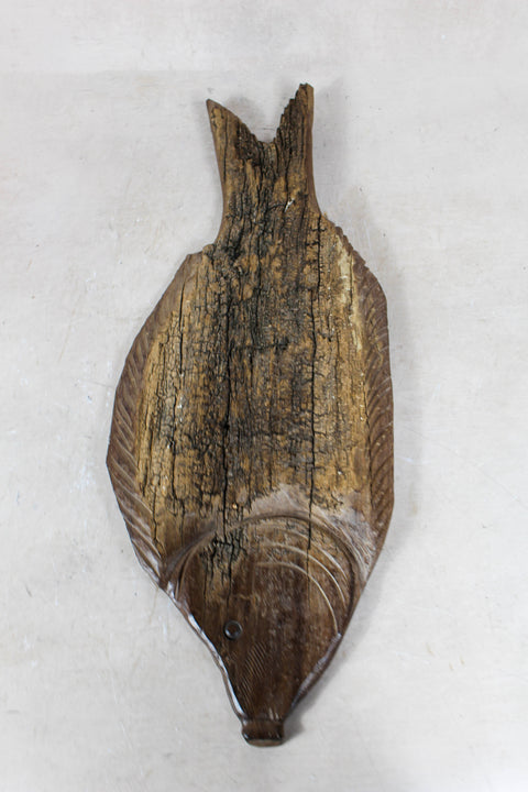 Driftwood Hand Carved Fish - 116.3
