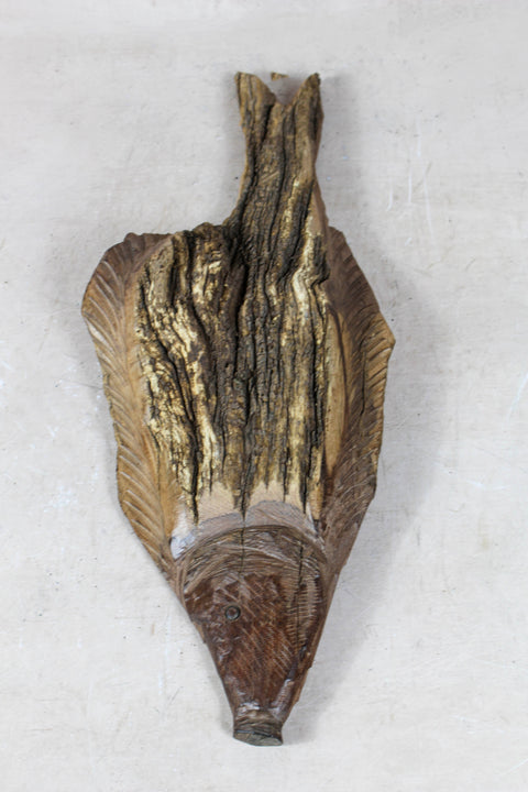 Driftwood Hand Carved Fish - 116.4