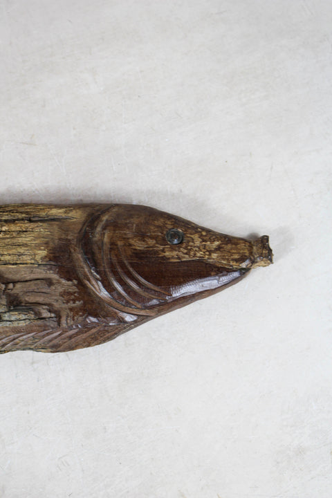 Driftwood Hand Carved Fish - 116.6