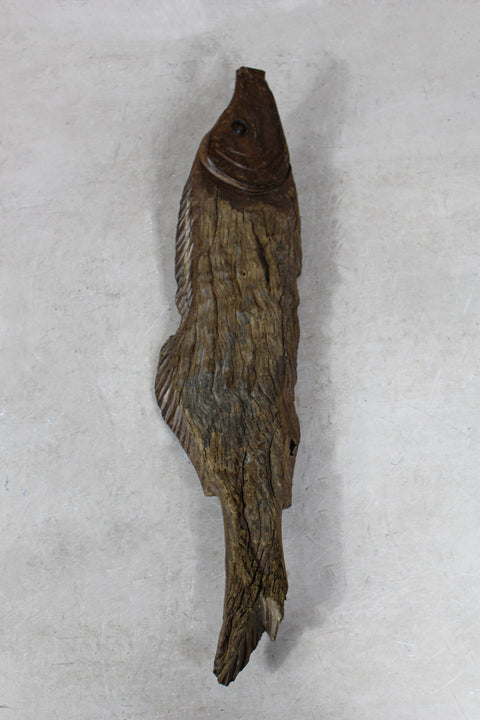 Driftwood Hand Carved Fish - 116.8