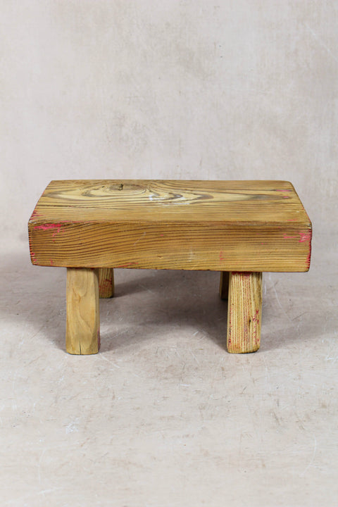 Vintage Rustic Stool Small - Elm wood - 55