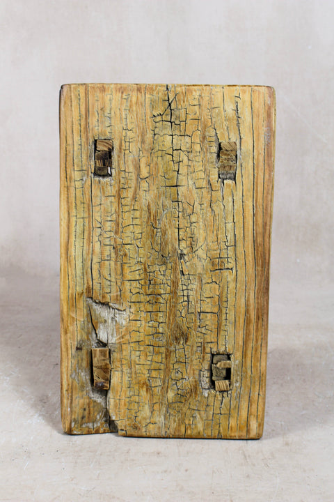 Vintage Rustic Stool Small - Elm wood - 56