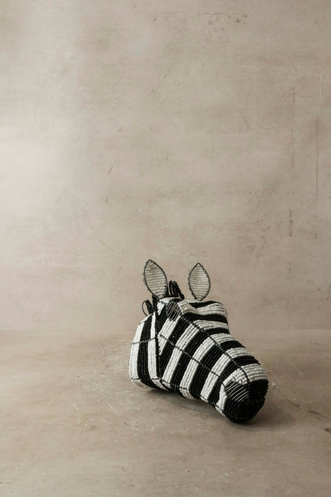 Zebra-Perlenwandskulptur - Z1