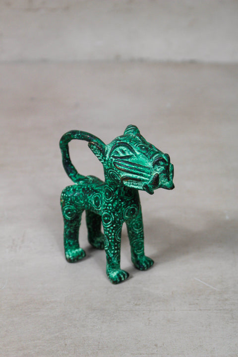Benin Leopard sculpture - Bronze 56.20