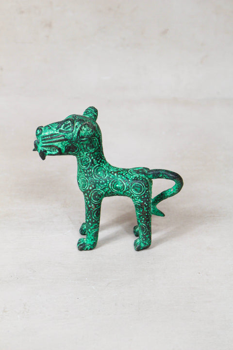 Benin Leopard sculpture - Bronze 56.21
