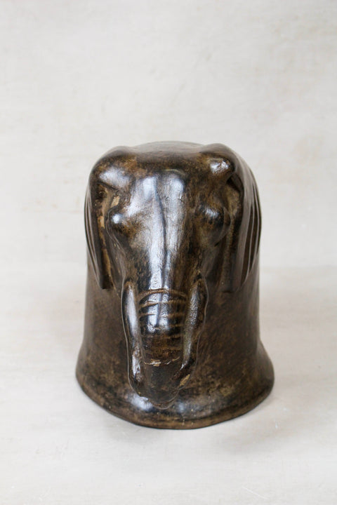 Makonde Mangbetu Elephant Head Sculpture - 234.1