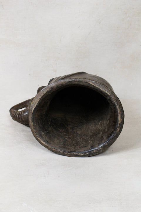Makonde Mangbetu Elephant Head Sculpture - 234.2