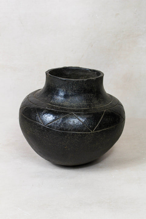 Vintage Shona Pot - Black - 222.1