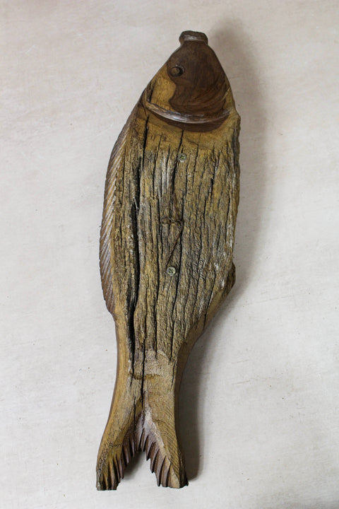 Driftwood Hand Carved Fish - 116.10