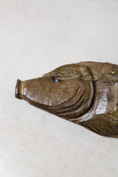 Driftwood Hand Carved Fish - 116.11