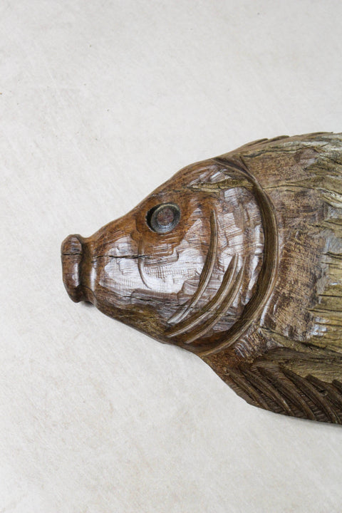 Driftwood Hand Carved Fish - 116.12