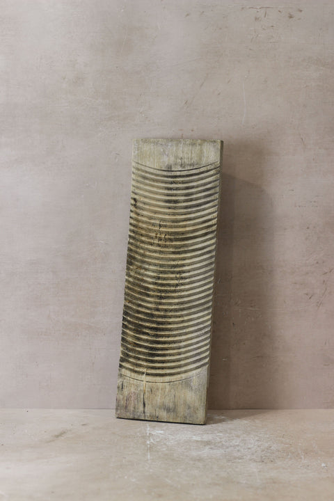 Vintage Elm Wooden Washboard - no 8