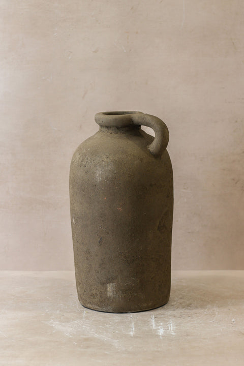 Rustikale braune indonesische Vase Nr. 29