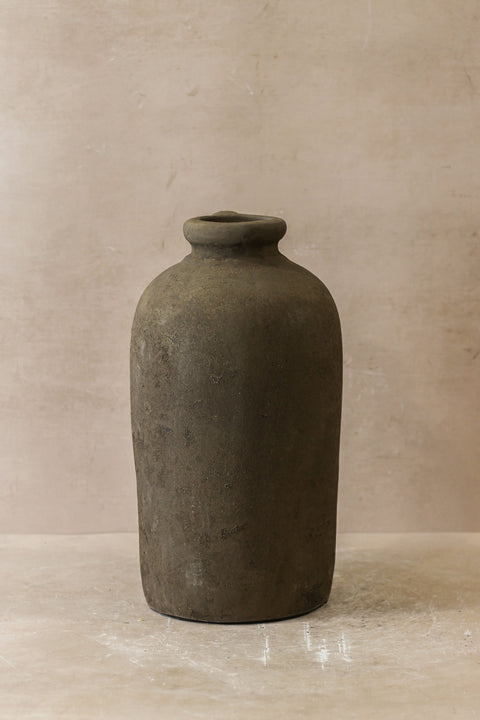 Rustikale braune indonesische Vase Nr. 29