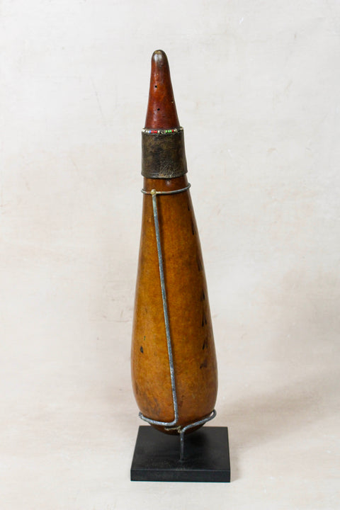 Vintage Beaded Maasai Calabash - Kenya - 52.1