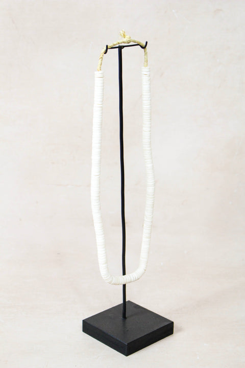 Handcrafted Ostrich Eggshell Heishi Necklace - 217.8