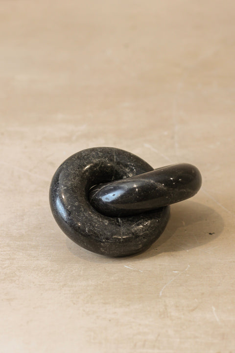 Marmor-Kettenglied - Schwarz