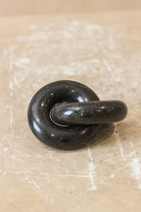 Marmor-Kettenglied - Schwarz