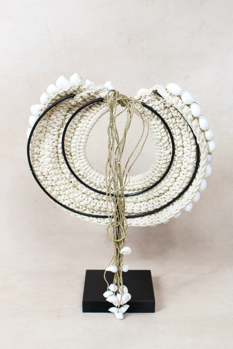Handmade White Shell Necklace 26.4