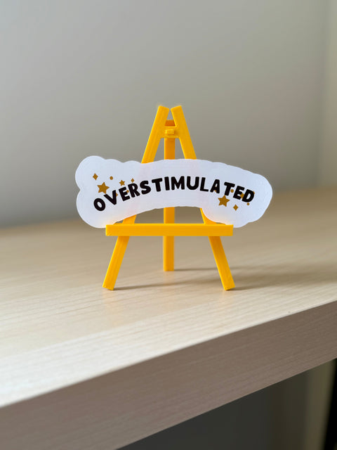 Overstimulated Sticker | Neurodivergent Vinyl Sticker | ADHD Gift