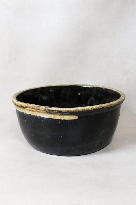 Wabi Sabi Antique Dark Glazed Terracotta Bowl Small- 188.4