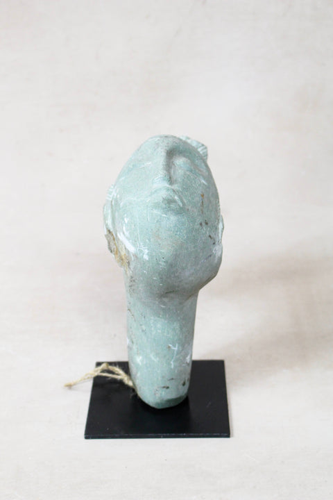 Stone head sculpture by Rizimu Chiwawa Zimbabwe 30.7