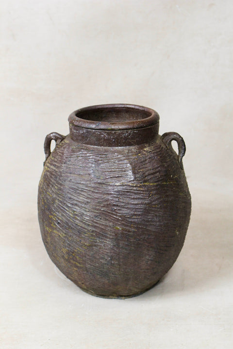Antique Earthenware Preserve Pots - AEP 13