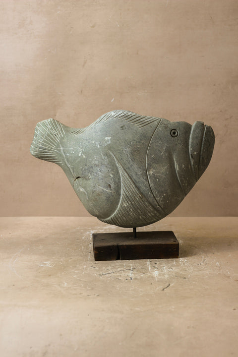 Steinfischskulptur – Simbabwe – 35,7
