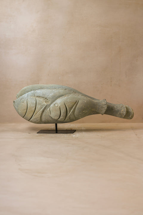 Steinfischskulptur – Simbabwe – 99,1