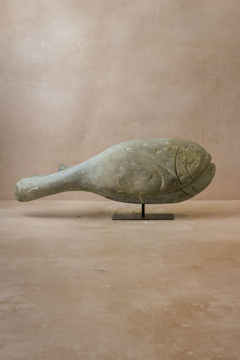 Stone Fish Sculpture - Zimbabwe - 99.1