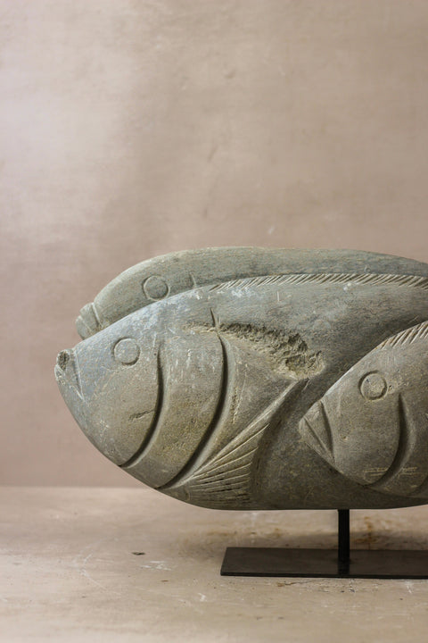 Steinfischskulptur – Simbabwe – 99,1