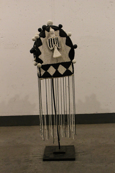 Yoruba Royal Crown Black & White - 15.4