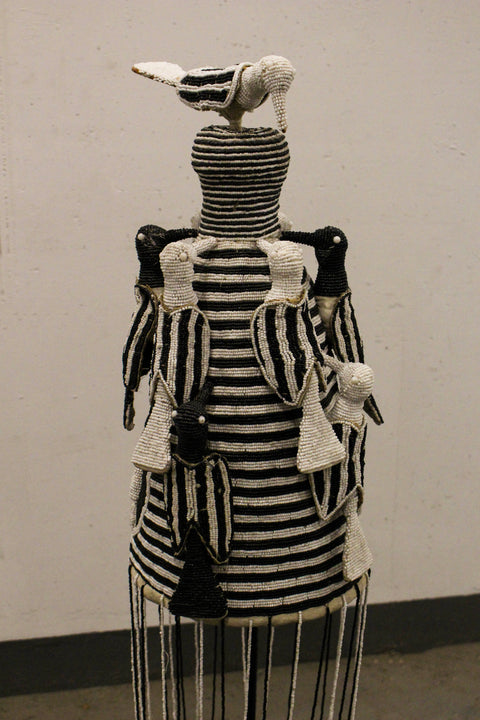 Yoruba Royal Crown Black & White - 15.5