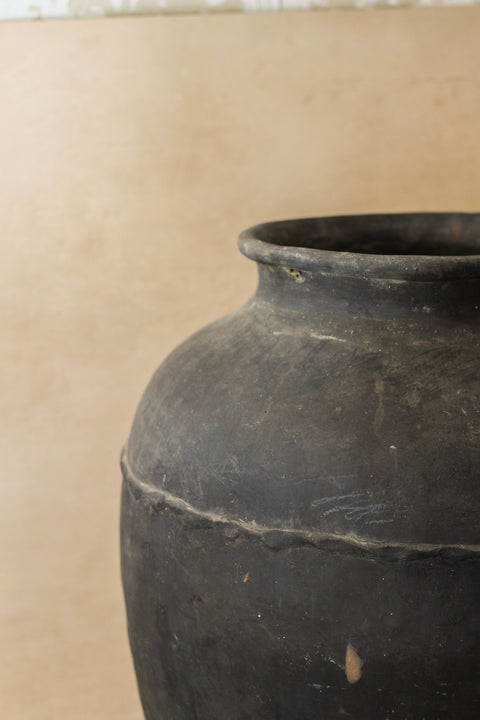 Vintage Black Asian Pots - VB03