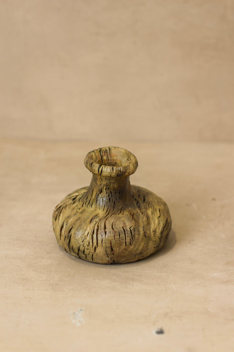 Vintage kleine Holzvase - Nr. 2