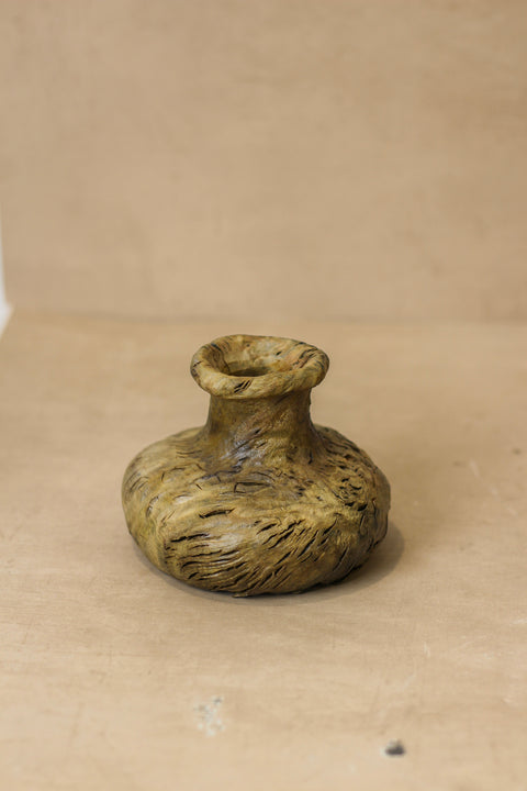 Vintage kleine Holzvase - Nr. 2