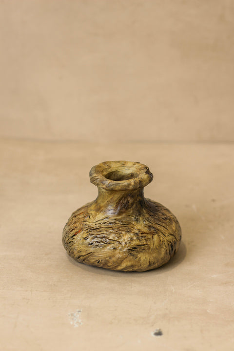Vintage kleine Holzvase - Nr. 4