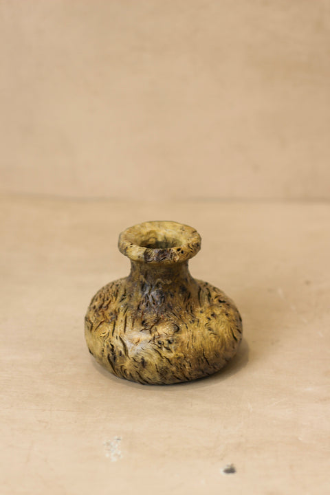 Vintage kleine Holzvase - Nr. 4