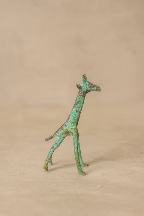 Girafe miniature touareg en bronze - 118