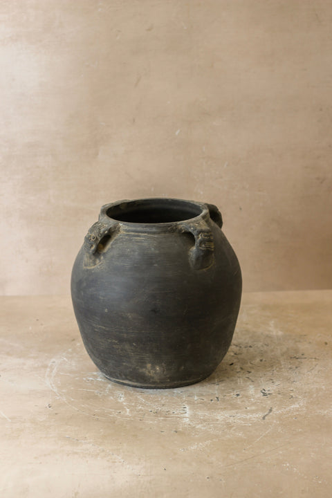 Vintage Lion Ears Dark Pot - De4.10
