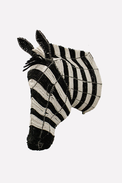 Beaded Zebra Wall Sculpture- Hand made - 17.10