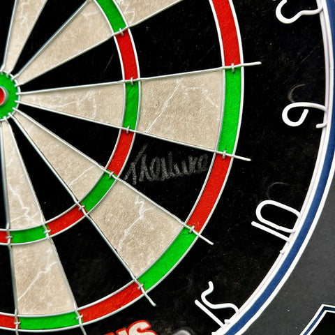 Luke Littler & Phil Taylor Signed Dartboard.