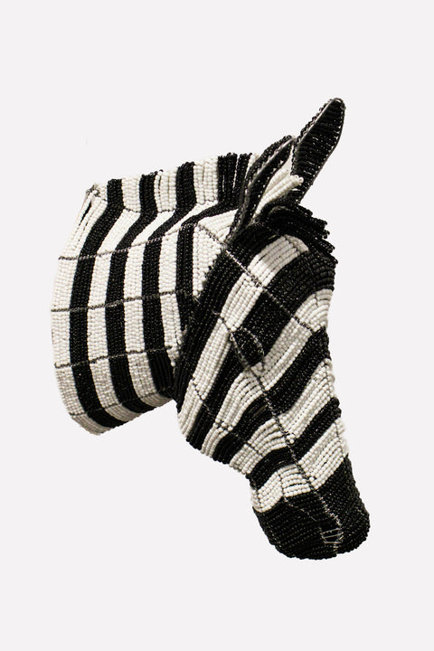 Beaded Zebra Wall Sculpture- Hand made - 17.10