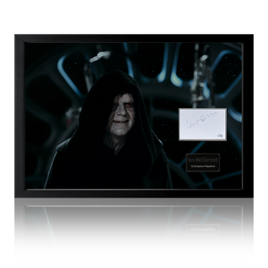 Ian McDiarmid The Emperor Signed Star Wars Framed Display (ACOA)